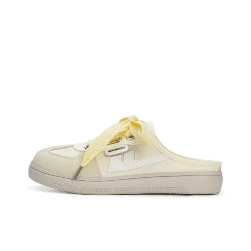 Warrior Износостойкие Тихие Домашние тапочки Женские Бежево-желтые