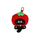 Подвеска в виде клубничного ободка с котенком