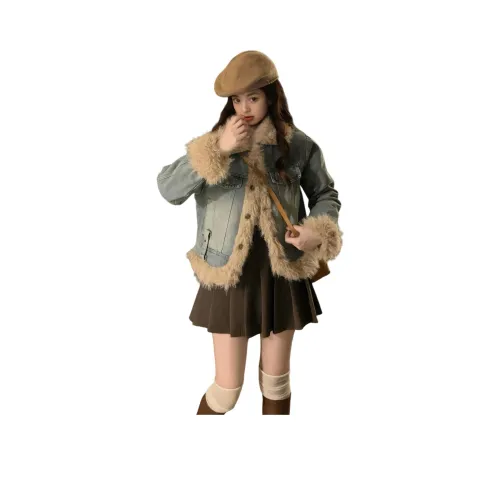 MORii Синий Женские пуховики