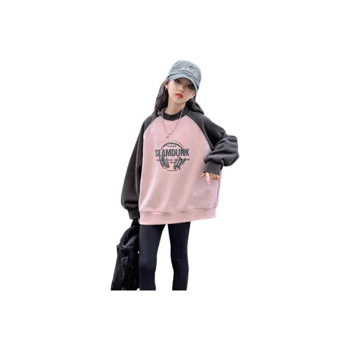 Lanza Повседневный свитшот Зимний Розовый Подростки