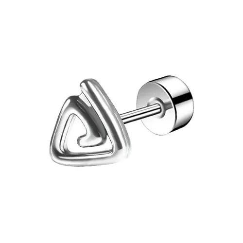 WuliHead Титановая сталь S925 Серебряные серьги-гвоздики Унисекс