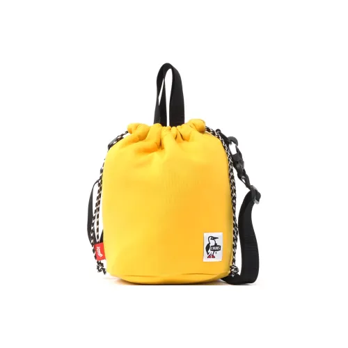 CHUMS Хлопок Круглая Сумка на шнурке Сумка через плечо Мини Унисекс Желтый