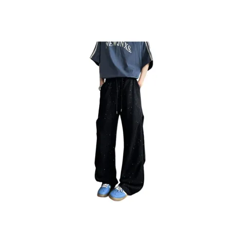 TUOFEI Черные Унисекс Повседневные Штаны