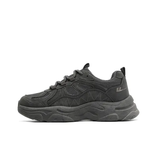 Warrior Амортизация Длина корпуса Увеличение Низкий Топ Толстая подошва Мужские кроссовки