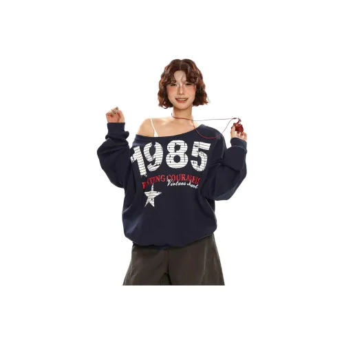 Pirkadat Темно-синий Синий Женский Свитшот