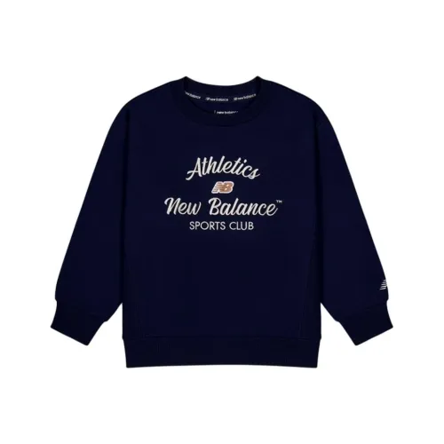 New Balance Темно-синие Свитшоты для детей