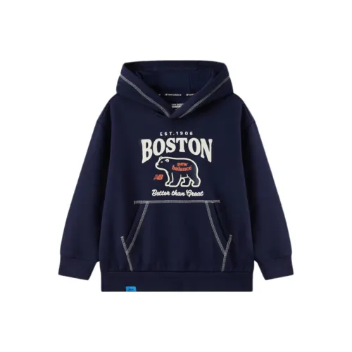 New Balance Темно-синие Свитшоты для детей