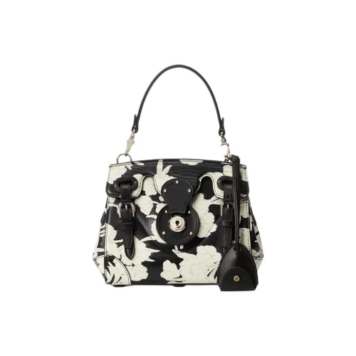 Polo Ralph Lauren Сумка из коровьей кожи Женская Черная Белая