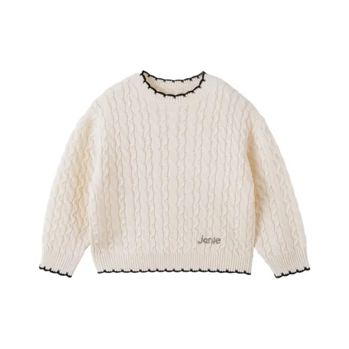 MARC JANIE Свитер Кокосовое Молоко Белый Детский