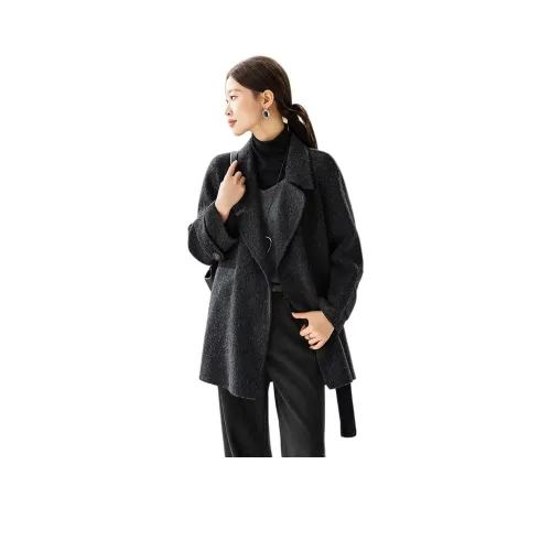 MOHANYIMEI Carbon Black Женское пальто