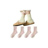 [2 упаковки шерсти, носки] 4 пачки розовые