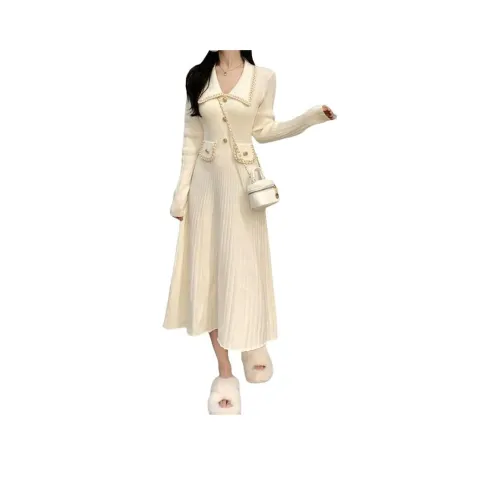 VINMUK Длинное платье с длинными рукавами женское