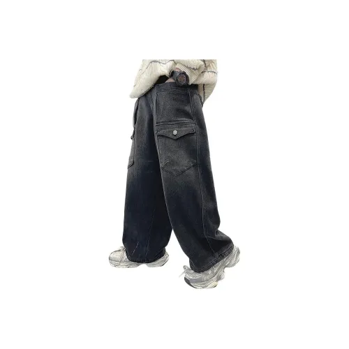 Little Redfish Черный флис с подкладкой Школьные джинсы