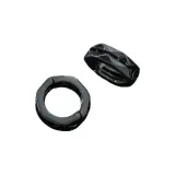 (Черный 1 Пара) Двухслойные серьги-клипсы в форме ромба, без необходимости прокола