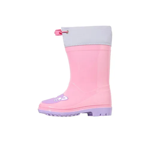 Bereptus Slip-resistant Abrasion-resistant Waterproof High Top Children's Rubber Boots for Ages 3-7 Years