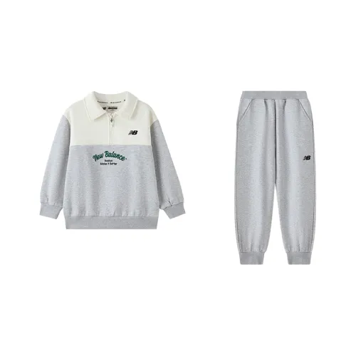 New Balance совместный бренд Повседневная спортивная одежда 2 предмета комплект для детей