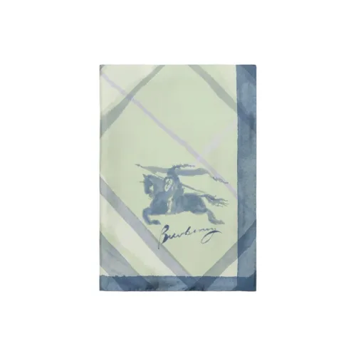 Burberry Шелковые шарфы Женские Sea Пузырьки Каменно-зеленый