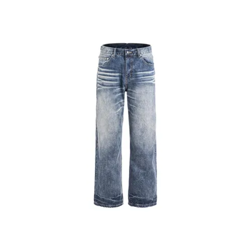 YICHEN Blue Unisex Jeans YICHEN Синий Унисекс Джинсы