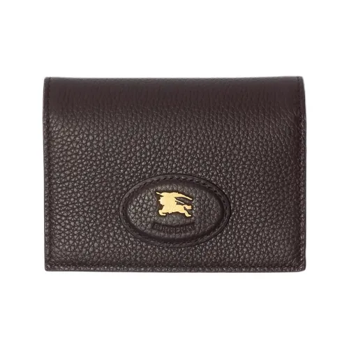 Burberry Bloomsbury Телячья кожа Держатель для карт Мужской Торф Коричневый