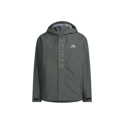 Adidas Повседневный Плющево-зеленый Унисекс Куртки