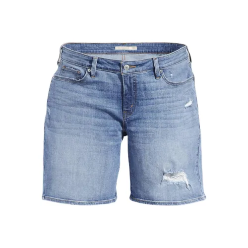 Levis Джинсовые шорты среднего синего цвета для женщин