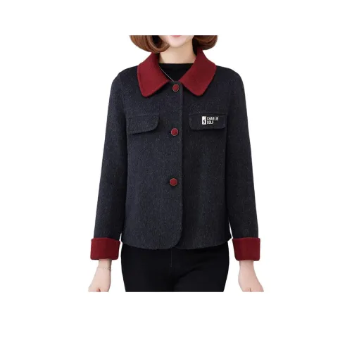 CHARLIE GOLF Черный Серый Женское Пальто