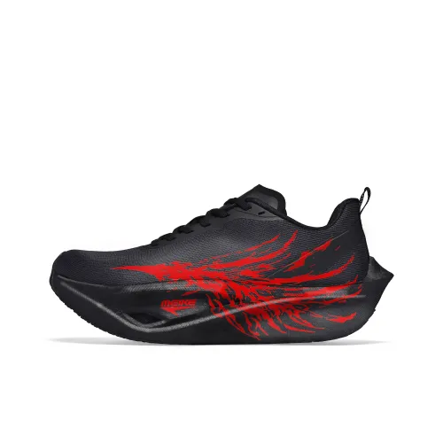 MEIKE Беговые кроссовки Низкий топ Черный Красный Унисекс