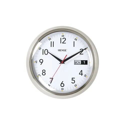 HENSE Кварцевый механизм металл настенный часы HW51 1 унисекс