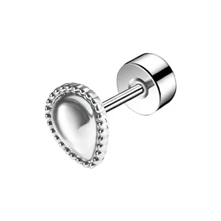 WuliHead Титановые и стальные серьги-гвоздики унисекс