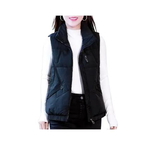 The Temptation Of The Muse Воротник-стойка Хлопковый жилет Женский