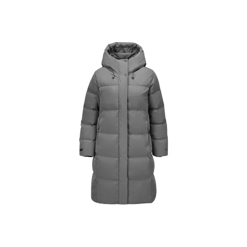 Skechers Пуховик Женские Ветер Дождь Серый