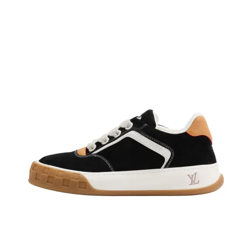LOUIS VUITTON Наклонные Низкие Кроссовки для скейтбординга Мужские Черные
