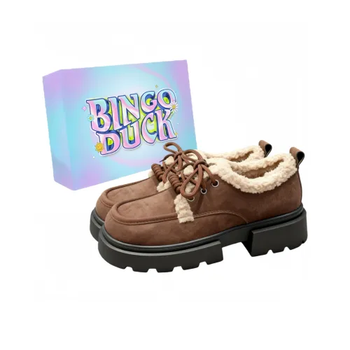 BINGO DUCK Fleece-Lined Loafers Женские