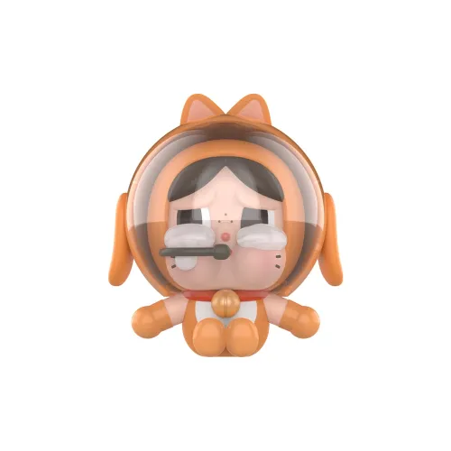 POP MART Коллаборация CRYBABY Космонавт Кошка Апельсин Кукла Прозрачный Слепой Бокс с Карточкой