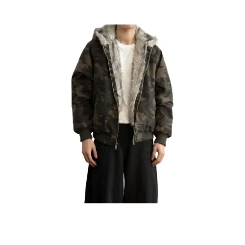 CORNILOT Военный стиль Камуфляж Унисекс Пуховики