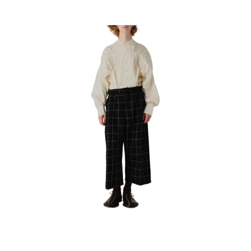 Christopher Nemeth Fw25 Windowpane Твид Повседневные брюки Унисекс