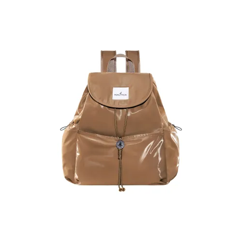 NAUTICA Рюкзак из нейлона с плетеным ремешком стандартный унисекс коричневый черный