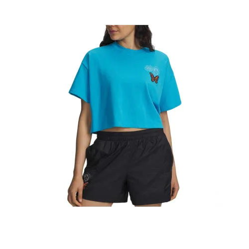 Under Armour Icon Рукав с оборванным плечом T-рубашка Женская