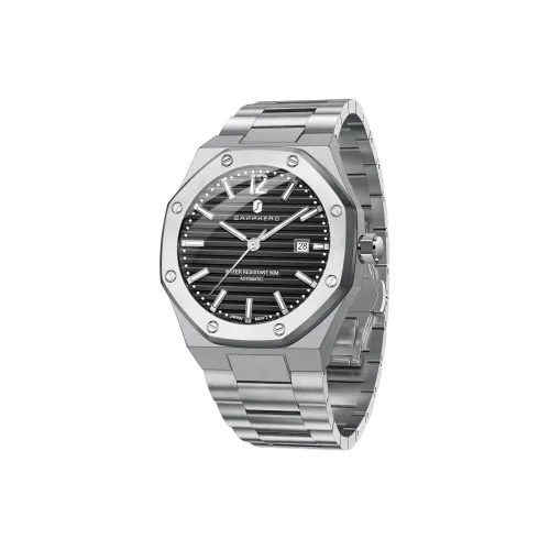 SAPPHERO Механический механизм нержавеющая сталь ремешок мужские часы многоцветный циферблат часов