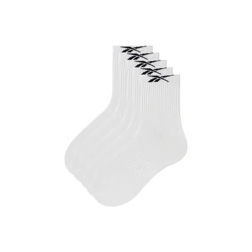 REEBOK [5 пар] Белые носки для баскетбола для мужчин