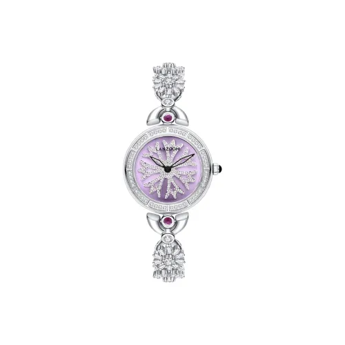 LANZOOM Кварцевый механизм Часы Женские Фиолетовый Циферблат