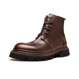 Коричневый - Весенний Осенний - Комфортный и Дышащий