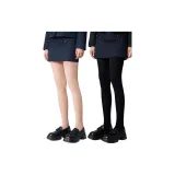 [2 упаковки] Носки с рисунком "ножки" черные + Носки с рисунком "ножки" кожа