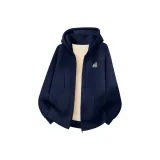 [Thickened Polyester-Cotton Sherpa] Темно-синий (Tb Луна Наблюдение Кошка Логотип на груди)