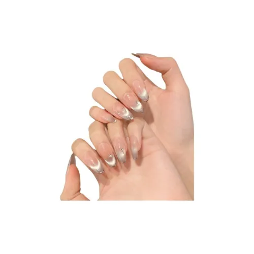 Fanze Фиолетовый Ло Праздника False Nail Средний Steepness Овал Фиолетовый градиент Coquette