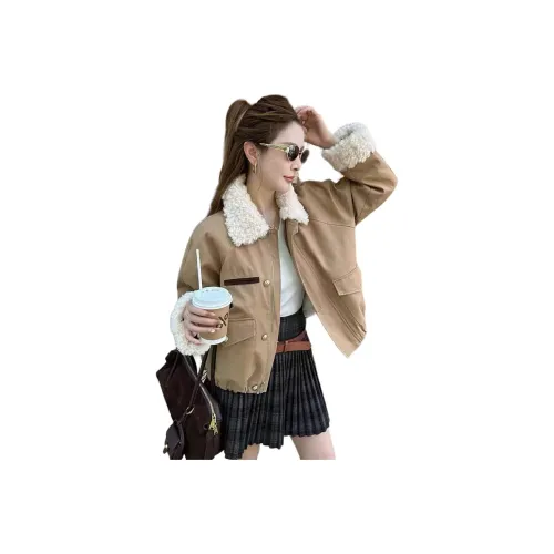 Flowers in water Укороченное пальто женское