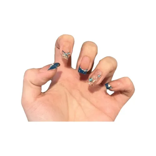 T Z Линия Crushed Diamond Премиум ATMOSPHERE Кожа Улучшающий Прохладный Тон Nail Art Полуручная Французская Маникюр