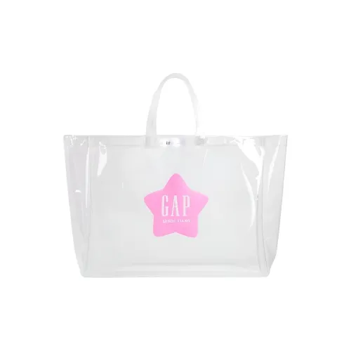 GAP SANDY LIANG Коллаборация Полиуретан Сумка Большая Женская Прозрачная и Розовая