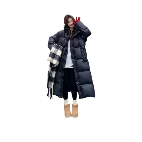 OURUOKE Черный Унисекс Пуховики