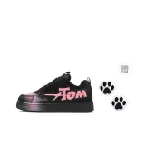 Черный, розовый, с флисовой подкладкой [с кошачьей лапой]